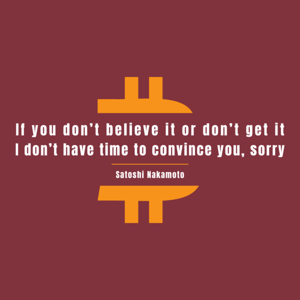 I don't have time to convince you