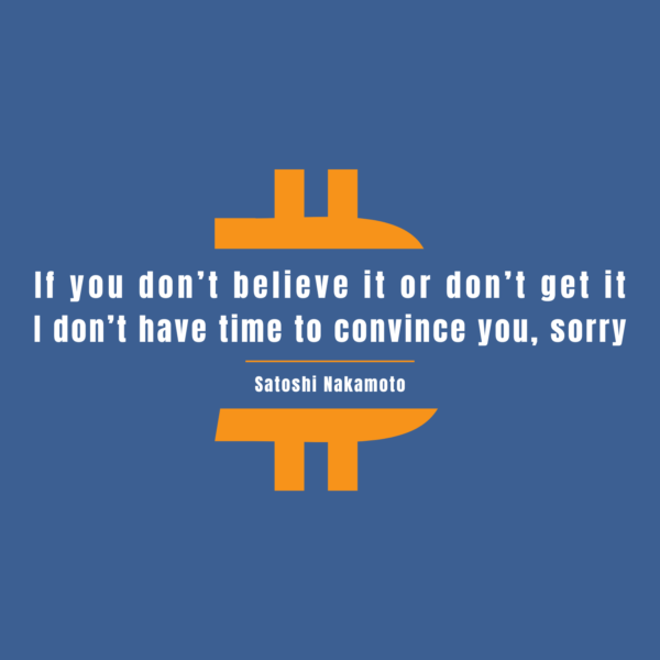 I don't have time to convince you